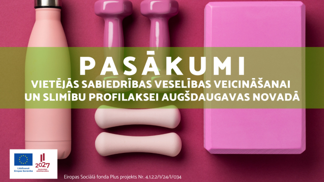Veselības veicināšanas projekta vizuālis