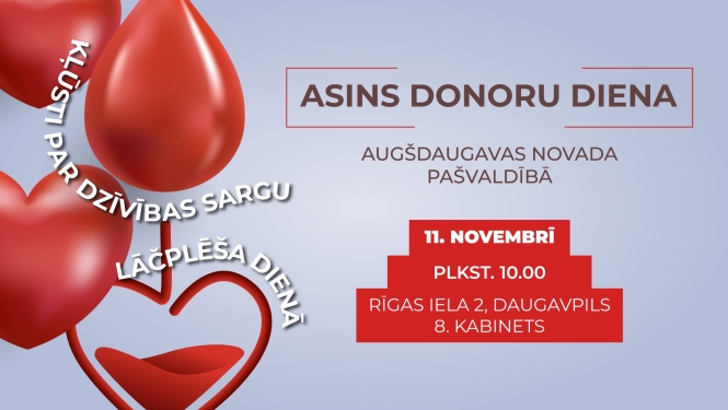 Asins donoru diena novadā