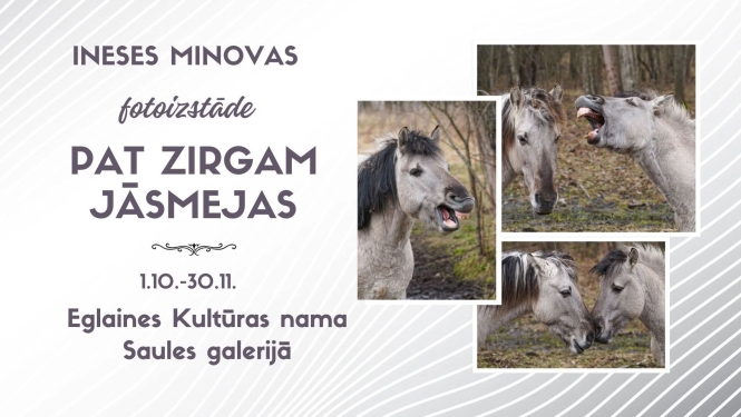 Pat zirgam jāsmejas afiša