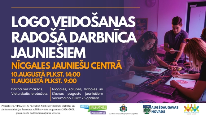 Logo veidošanas darbnīca jauniešiem Nīcgalē
