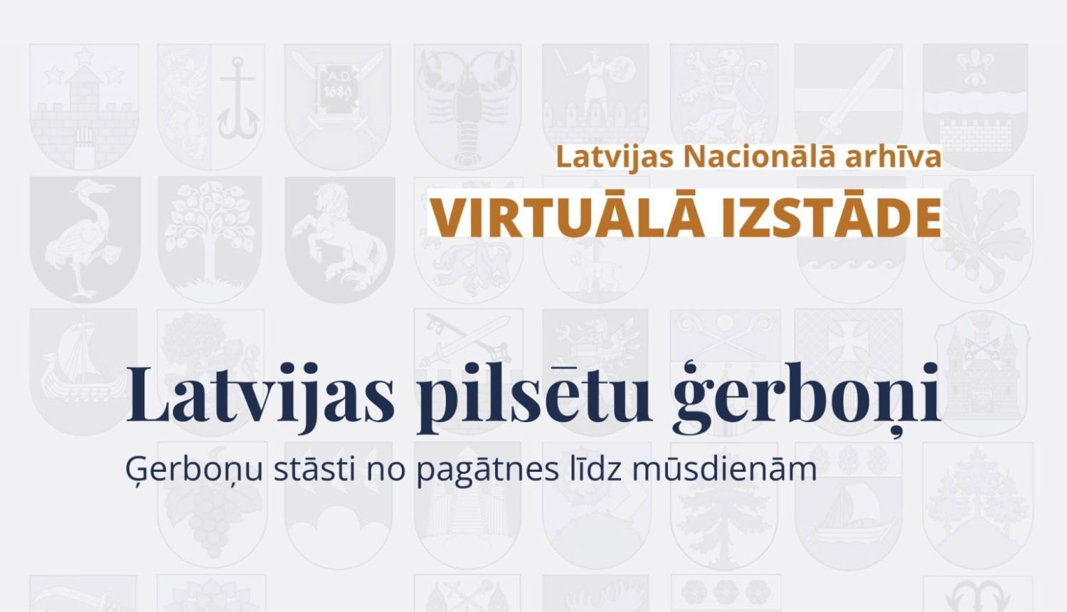 Informatīvs plakāts par LNA virtuālo izstādi
