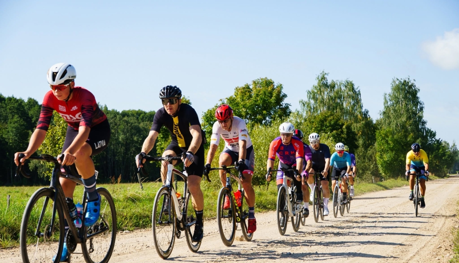 Ilūkstes velo maratona dalībnieki