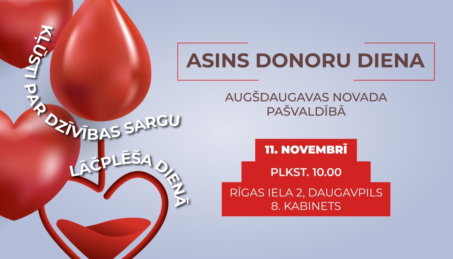 Asins donoru diena novadā