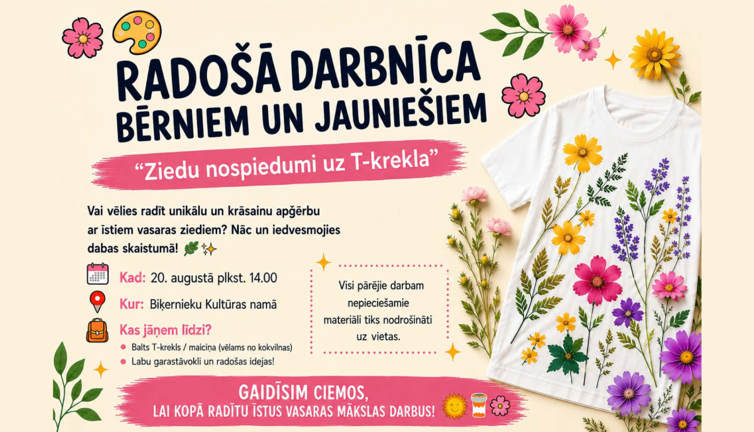 Afiša_radošā darbnīca jauniešiem