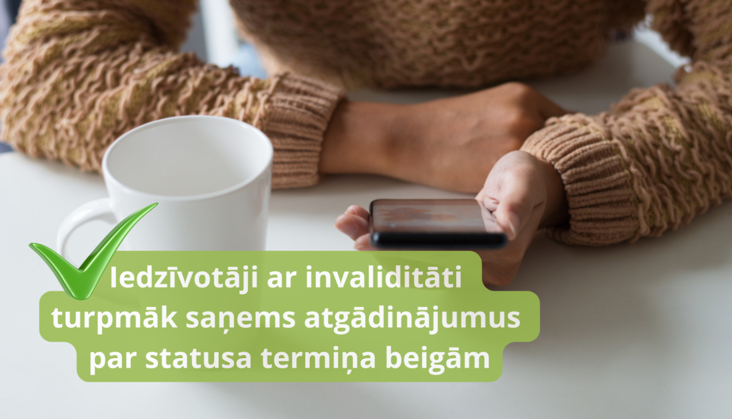 paziņojums personām ar invaliditāti