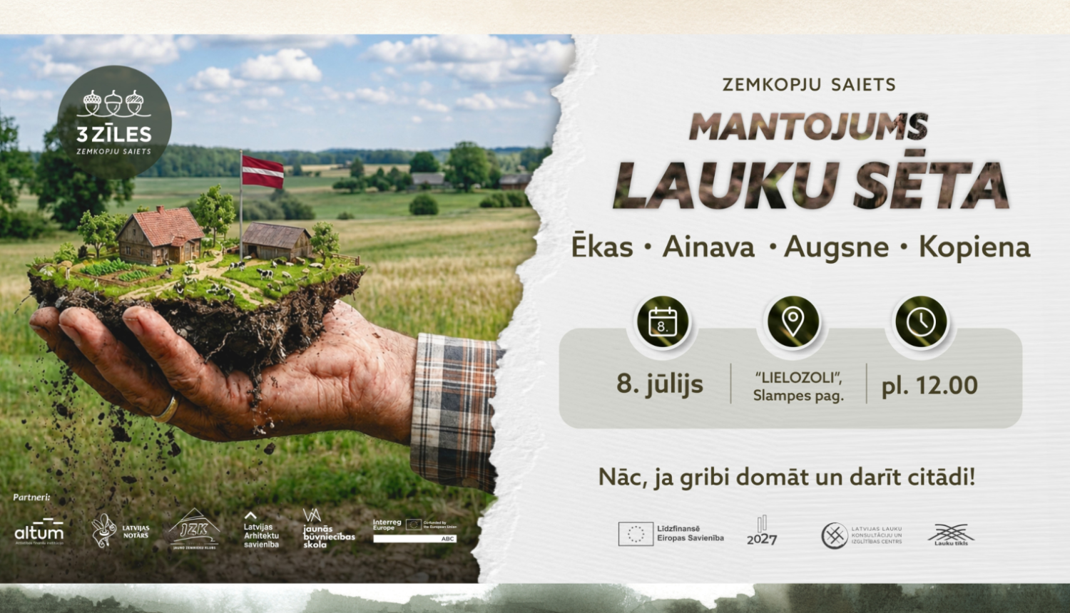 Uzsaukuma informatīvs plakāts