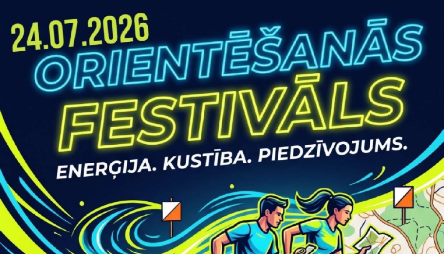 orientēšanās festivāls Višķos afiša