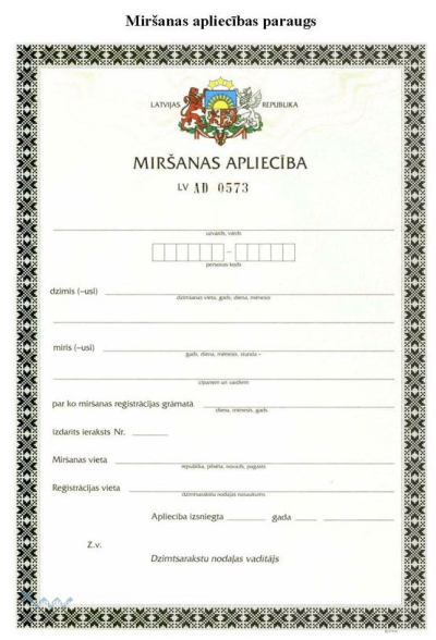 Miršanas fakta reģistrācija