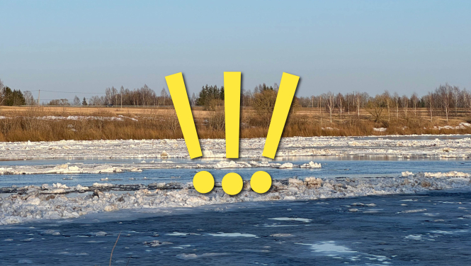 Daugavā ledus iešana