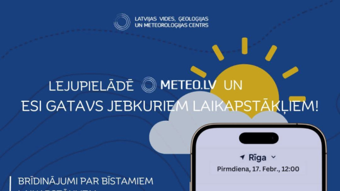 LVĢMC lietotnes informatīvs plakāts