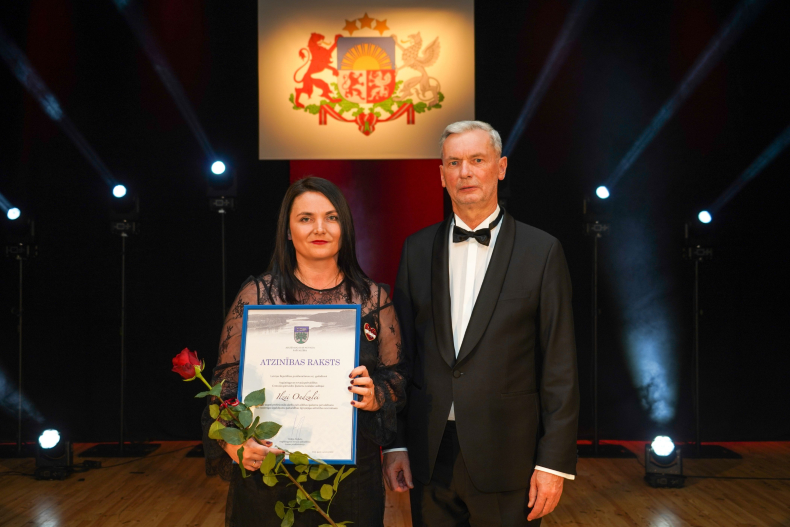 Atzinības rakstu šogad saņēma Augšdaugavas novada pašvaldības Centrālās pārvaldes Īpašuma nodaļas vadītāja Ilze Ondzule