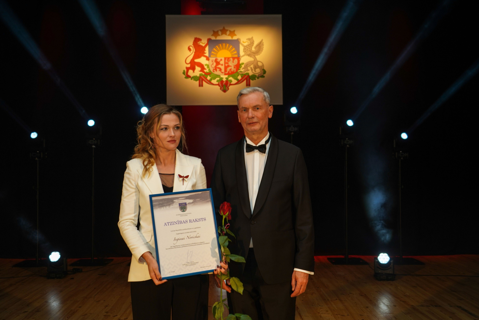 Atzinības rakstu šogad saņēma Līksnas apvienības pārvaldes vadītāja Ingūna Novicka