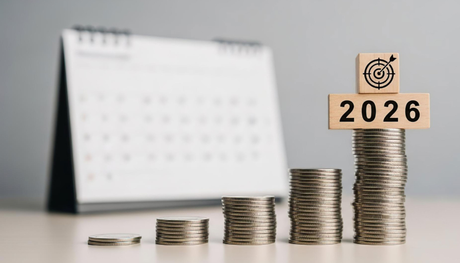 Monētu kaudzītes, mērķis, 2026, kalendārs