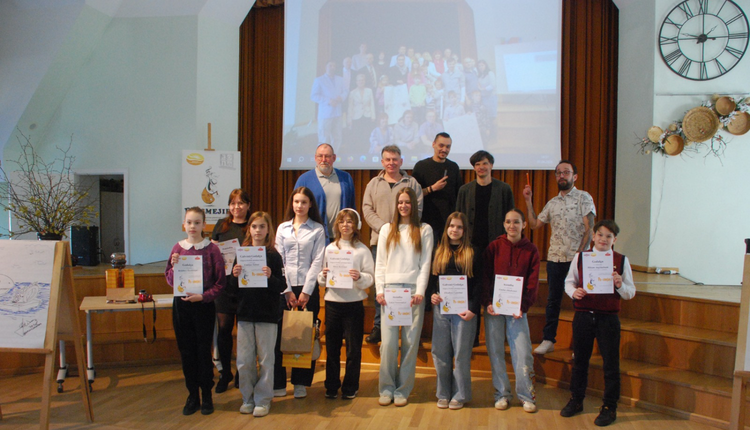 Karikatūru konkursa dalībnieki