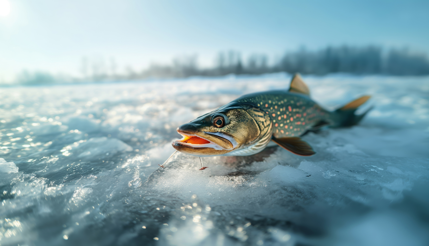 Zivs uz ledus ziemā